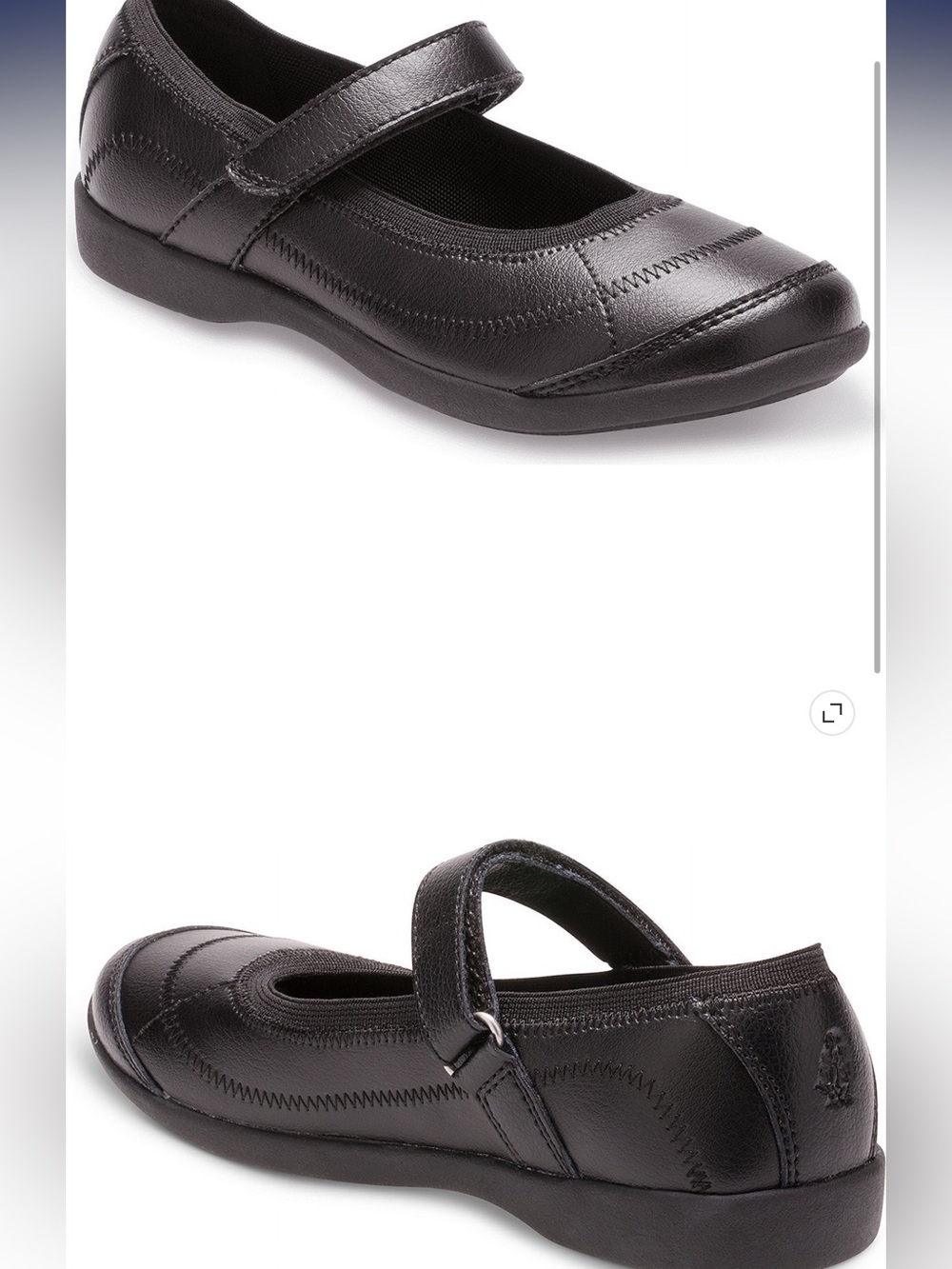 Black Mary Jane shoes size 3m